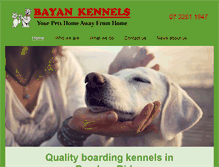 Tablet Screenshot of bayankennels.com.au